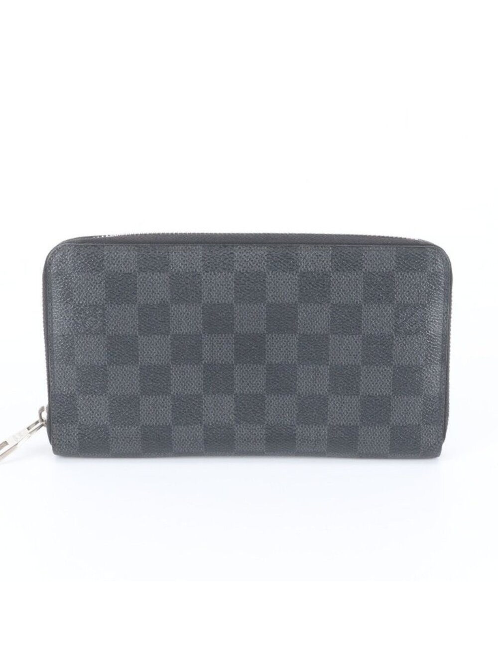 Louis Vuitton Damier Graphite Zippy Organizer Leather Wallet Zip Around